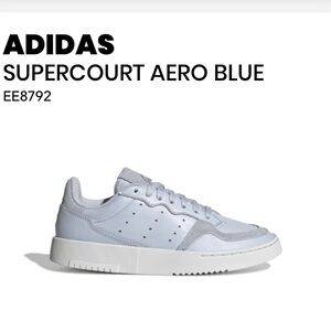 Adidas Supercourt Light Blue Sneakers